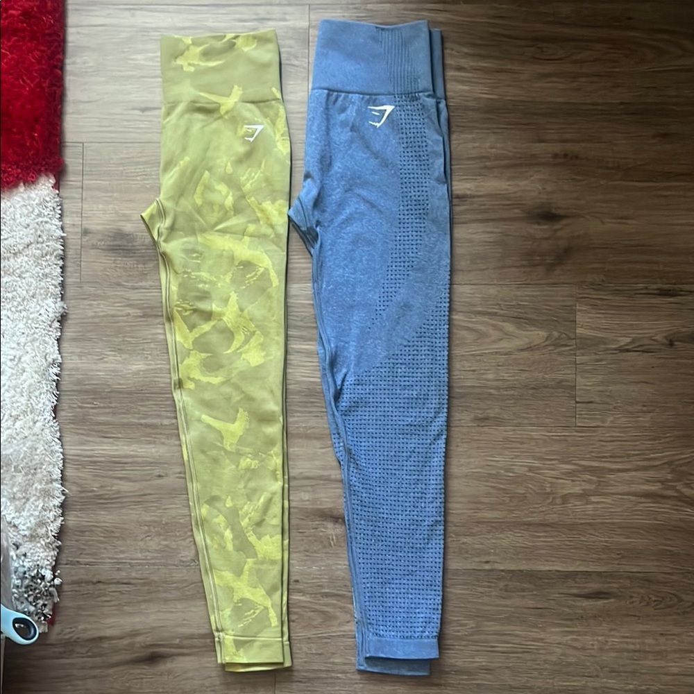 Gymshark 
leggings VITAL LEGGINGS and Womens Camo Yoga Leggings 2 SIZE S